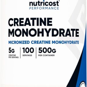 Creatina Monohidratada 5g En Polvo Nutricost 500g