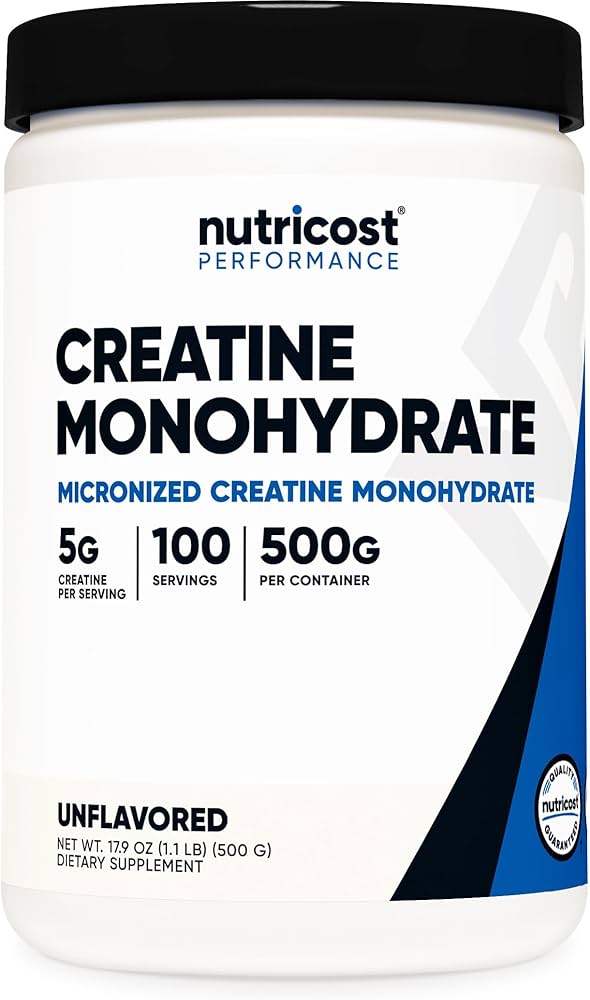Creatina Monohidratada 5g En Polvo Nutricost 500g