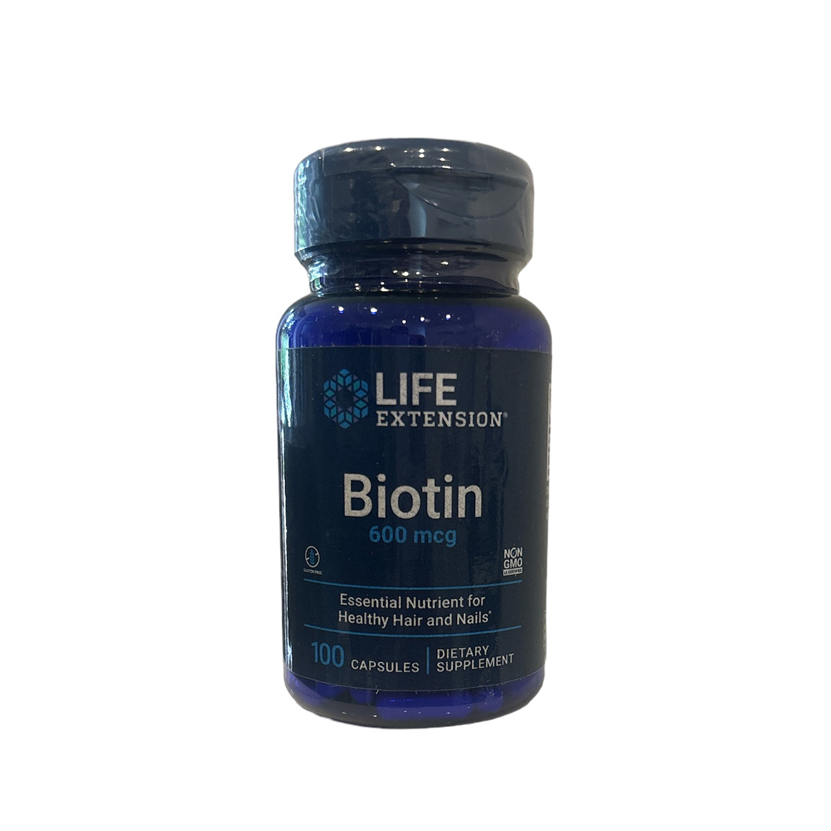 Biotin frente Biotin 600mcg Life Extension
