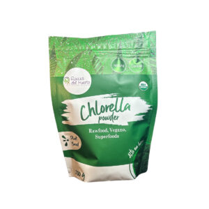 Chlorella raíces del huerto frente