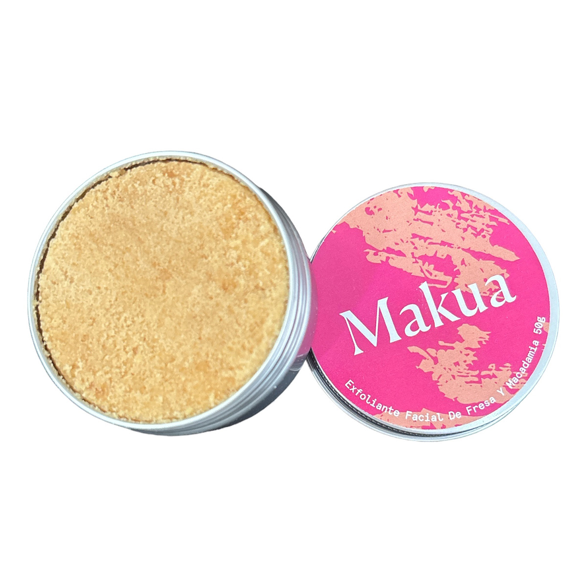 Exfoliante facial de fresa y macadamia 50 gr Makua