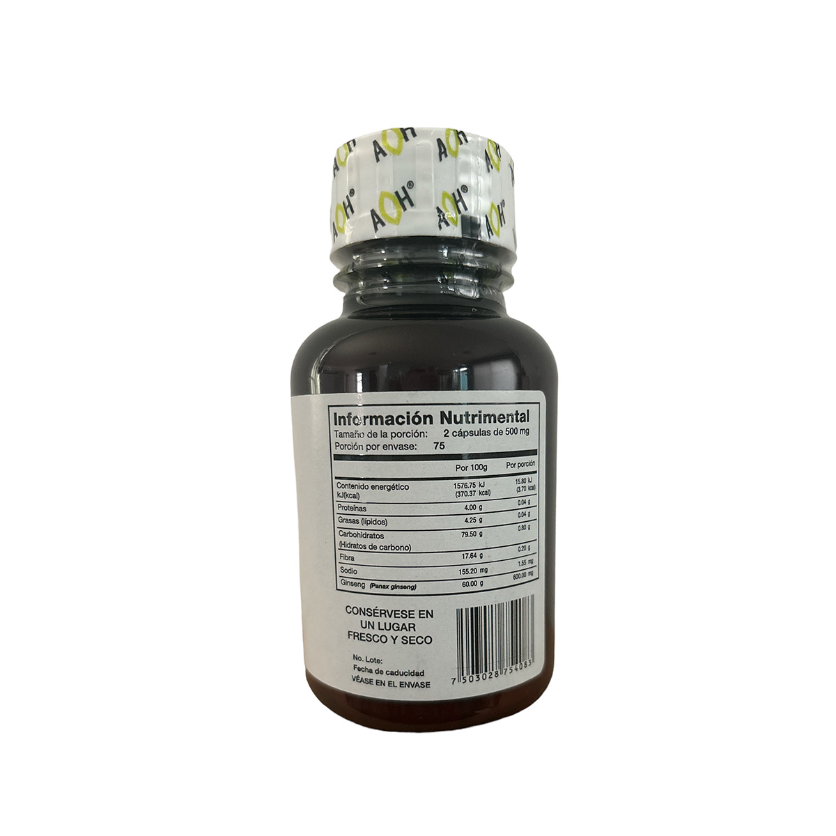 Ginseng panax 150 cápsulas 500mg Adaptoheal