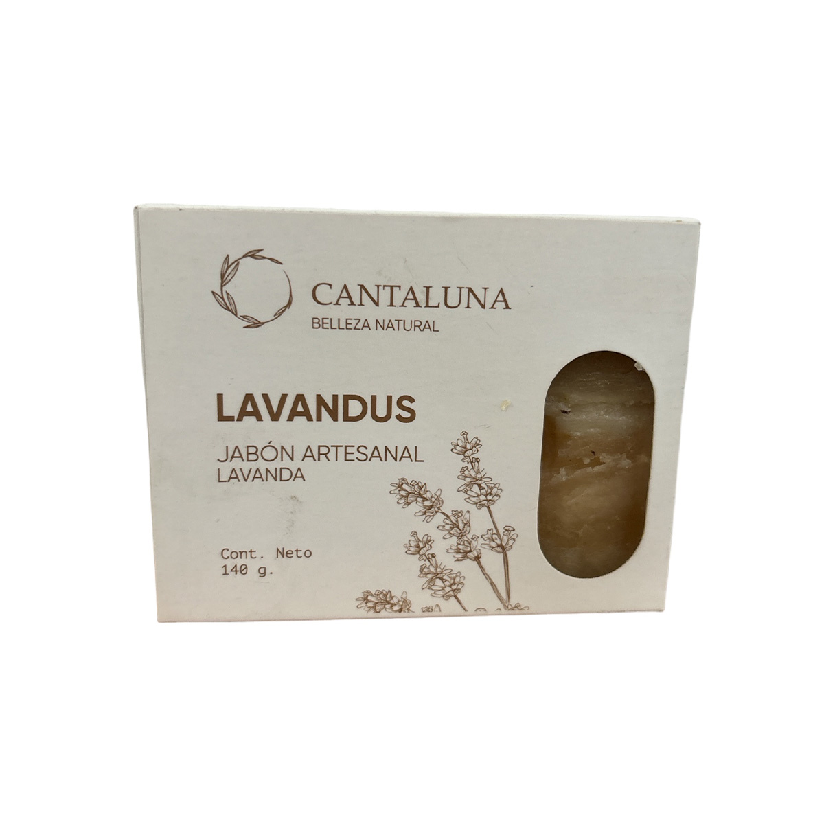 Jabón artesanal lavanda140gr Cantaluna