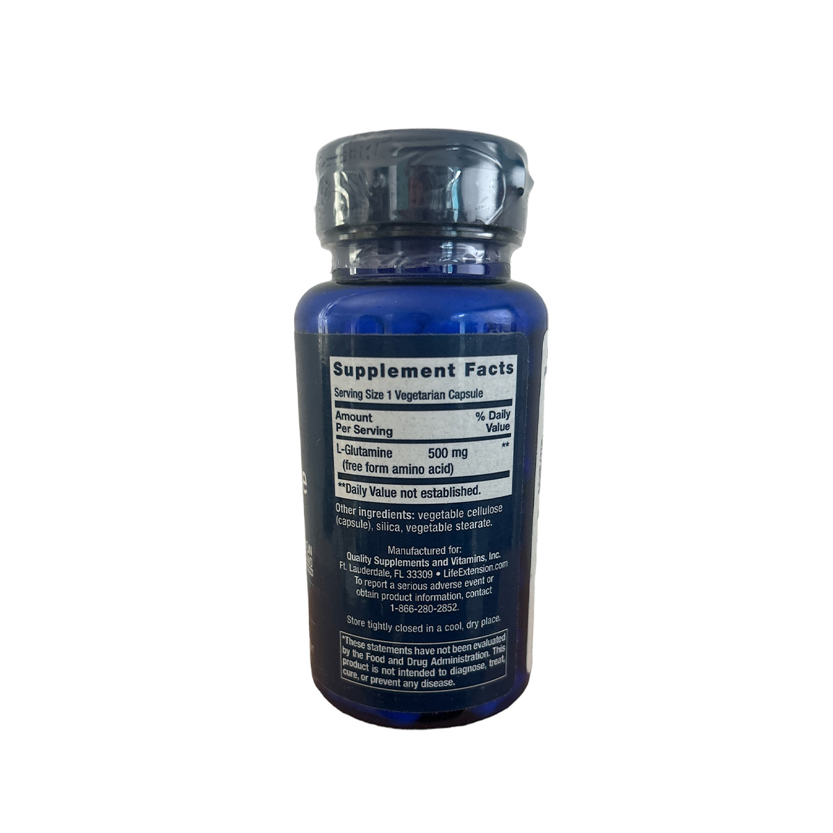 L-Glutamine 500 mg 100 cápsulas Life Extension