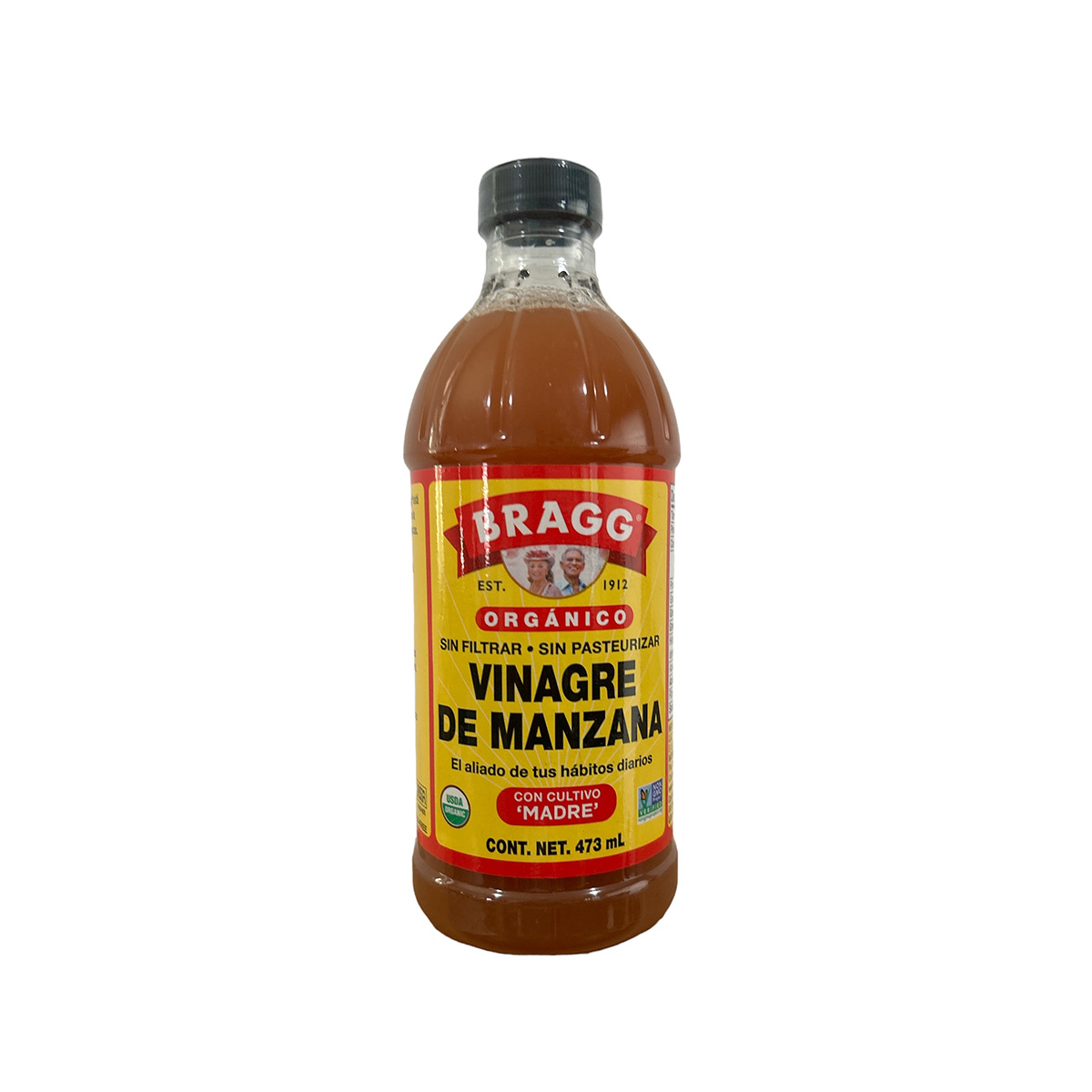 Vinagre de manzana bragg frente Vinagre de manzana 473ml Bragg