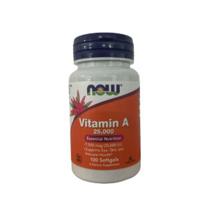 Vitamina A 25,000 iu 100 cápsulas Now