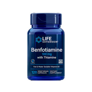 Benfotiamine with thiamine 120 cápsulas 100mg Life Extension frente