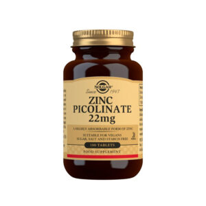Zinc picolinate 22mg 100 tabletas Solgar