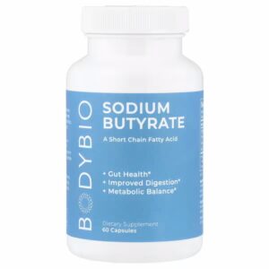 Sodium Butyrate Butirato de sodio 60 capsulas BodyBio