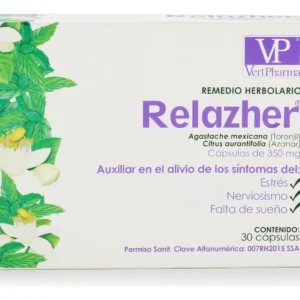 RELAZHER Remedio Herbolario 30 Capsulas - VERT PHARMA
