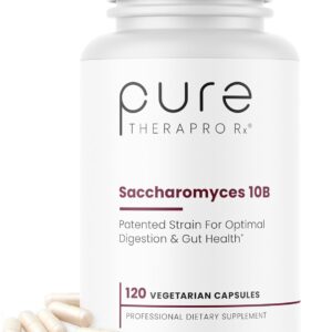 PROBIOTICS OPTIMAL DIGESTION &GUT HEALTH 120 CAPS PURE THERAPRO SACCHAROMYCES 10 B. Probioticos